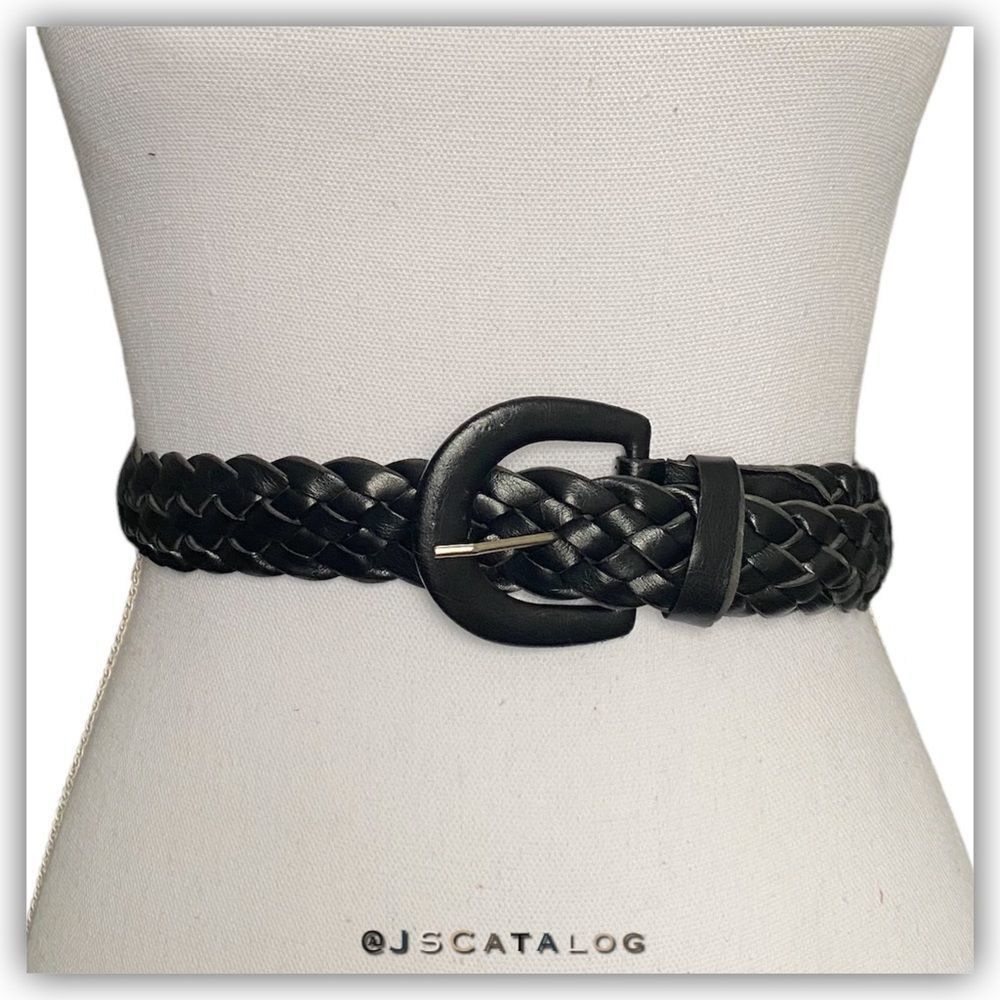 Brown Basketweave Adjustable Belt